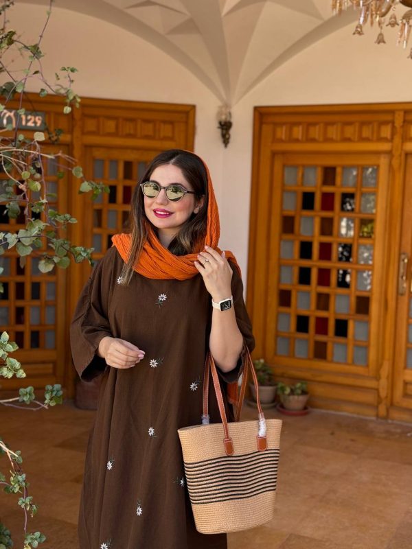 پیراهن الیاف گلدوزی🌼 - Image 3