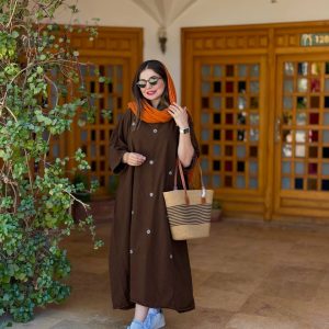 پیراهن الیاف گلدوزی🌼