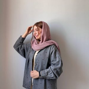 شومیز جین گلدوزی